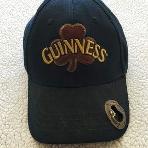 Guiness hat with built in bottle opener.